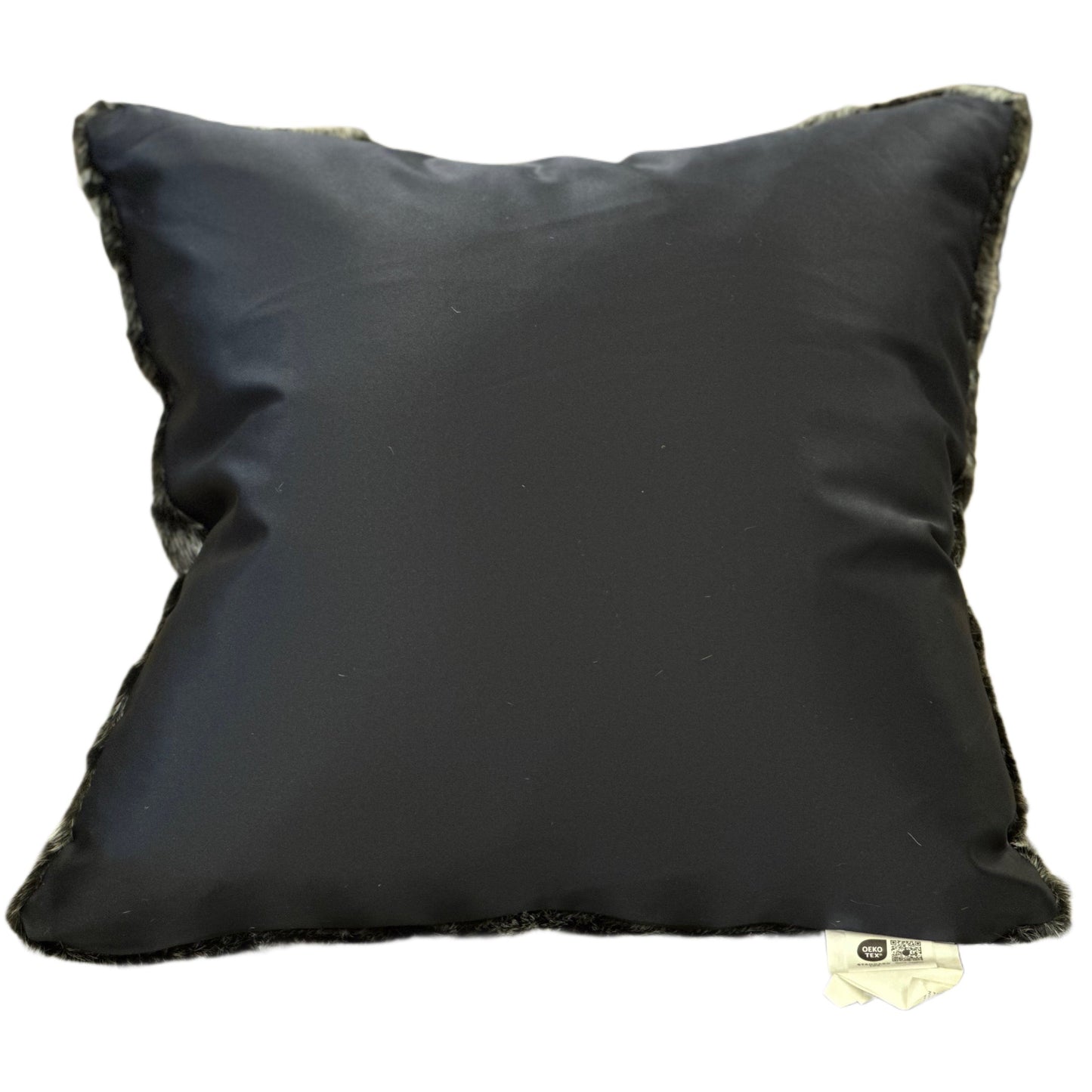 Faux Mink Pillow - MINKO 12 Black Leopard