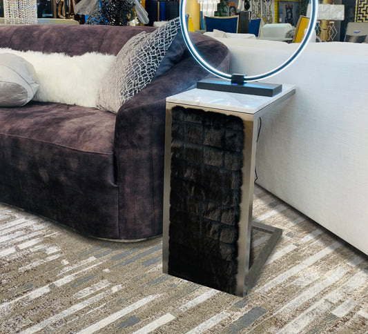 Polyester Silver/Platinum Viscose Brick Design Area Rug/Carpet - Style# Maximus 231 - Color-Changing Flat Weave Rug