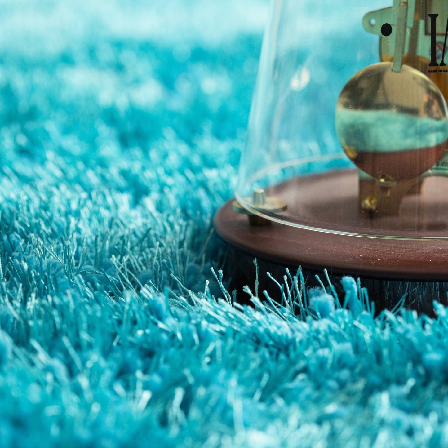 Plush Fluffy Soft Shinny Multi Textural Turquoise Shag Area Rug/Carpet