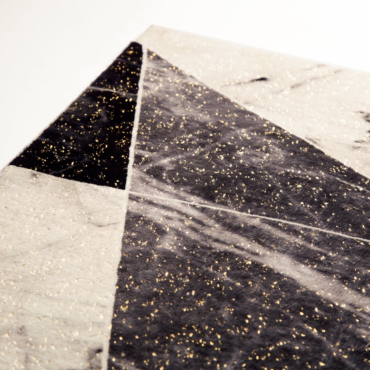 Ultra-soft Cozy Abstract Shimmery Foil Illuminating Area Rug/Carpet
