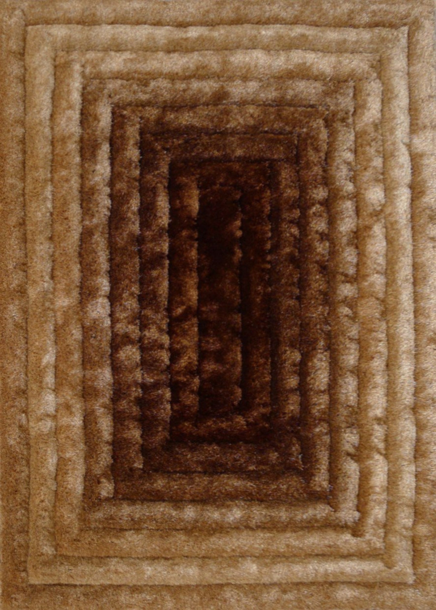 Soft Cozy Fluffy 3D Viscose Feel Geometric Design Shag Area Rug/Carpet