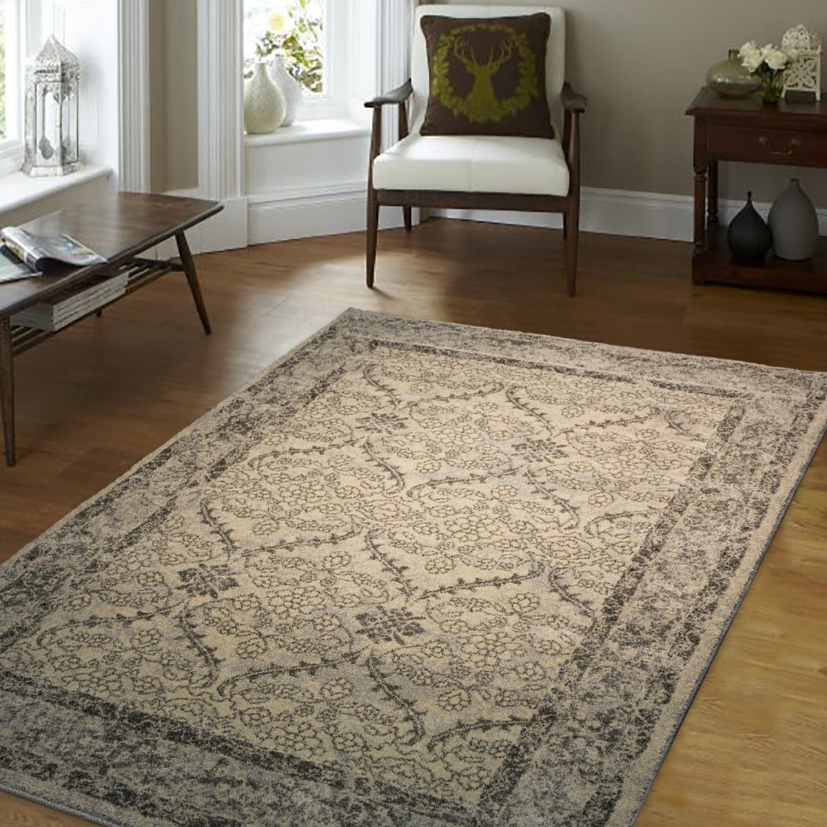 Heavy Durable Plush Appx. 1" Luxury Pile Alonzo AL 212 Area Rug