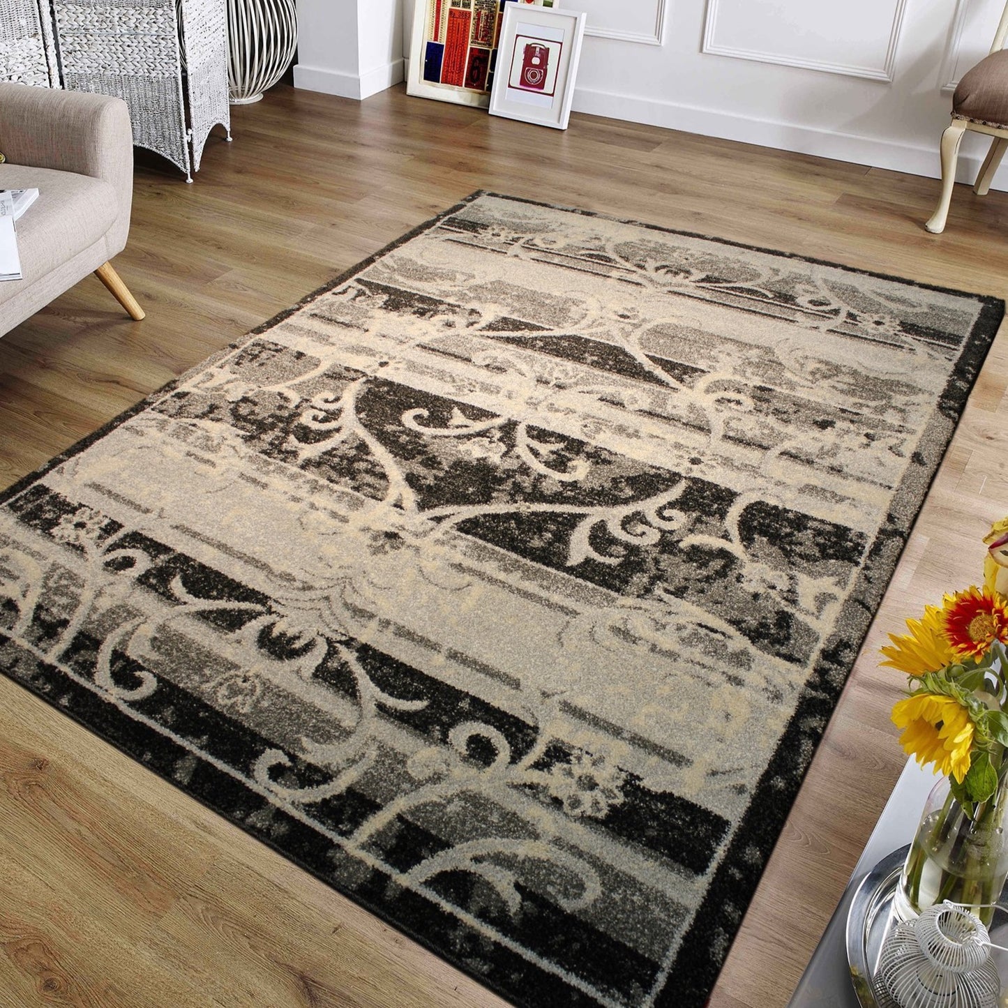 Heavy Durable Plush Appx. 1" Luxury Pile Alonzo AL 215 Area Rug by Rug Factory Plus