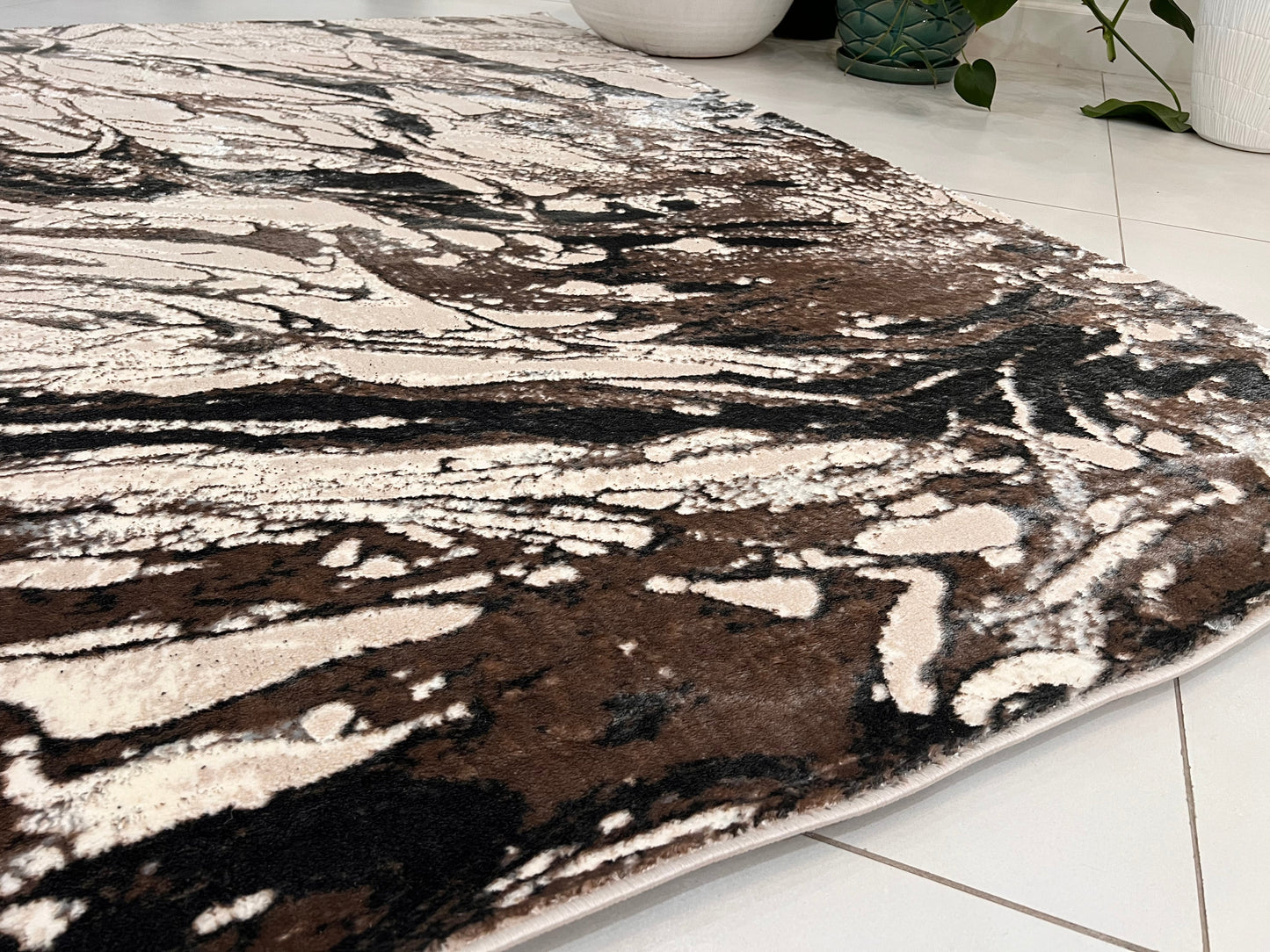 Color-Changing Polyester Viscose Blend Area Rug | Style# BIV 610 - Flat Weave Rug