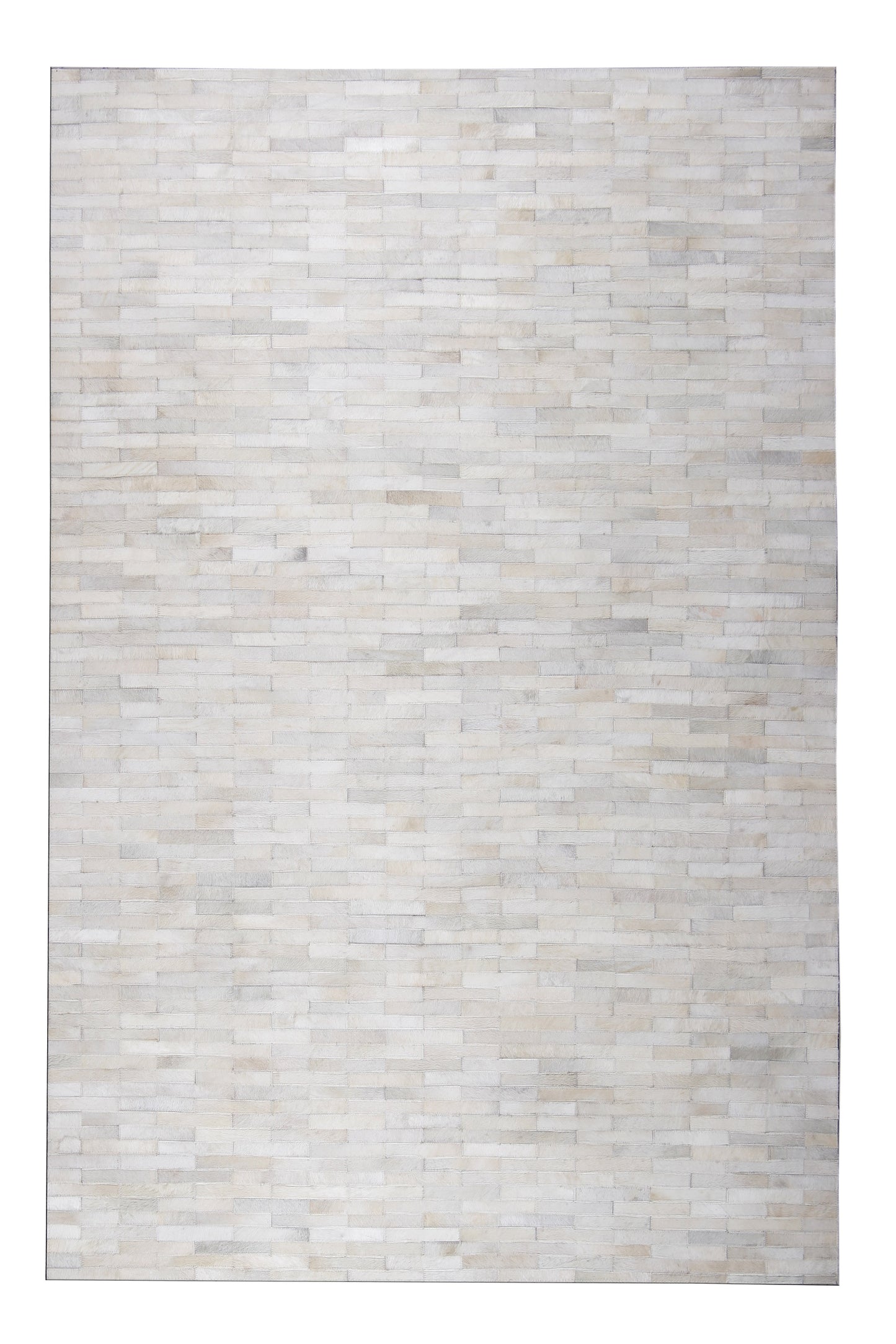 Natural Leather Patchwork Modern Brick Cowhide Area Rug/ Carpet