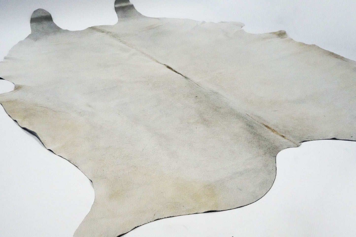 Real Leather Cowhide Light Gray Extra Large