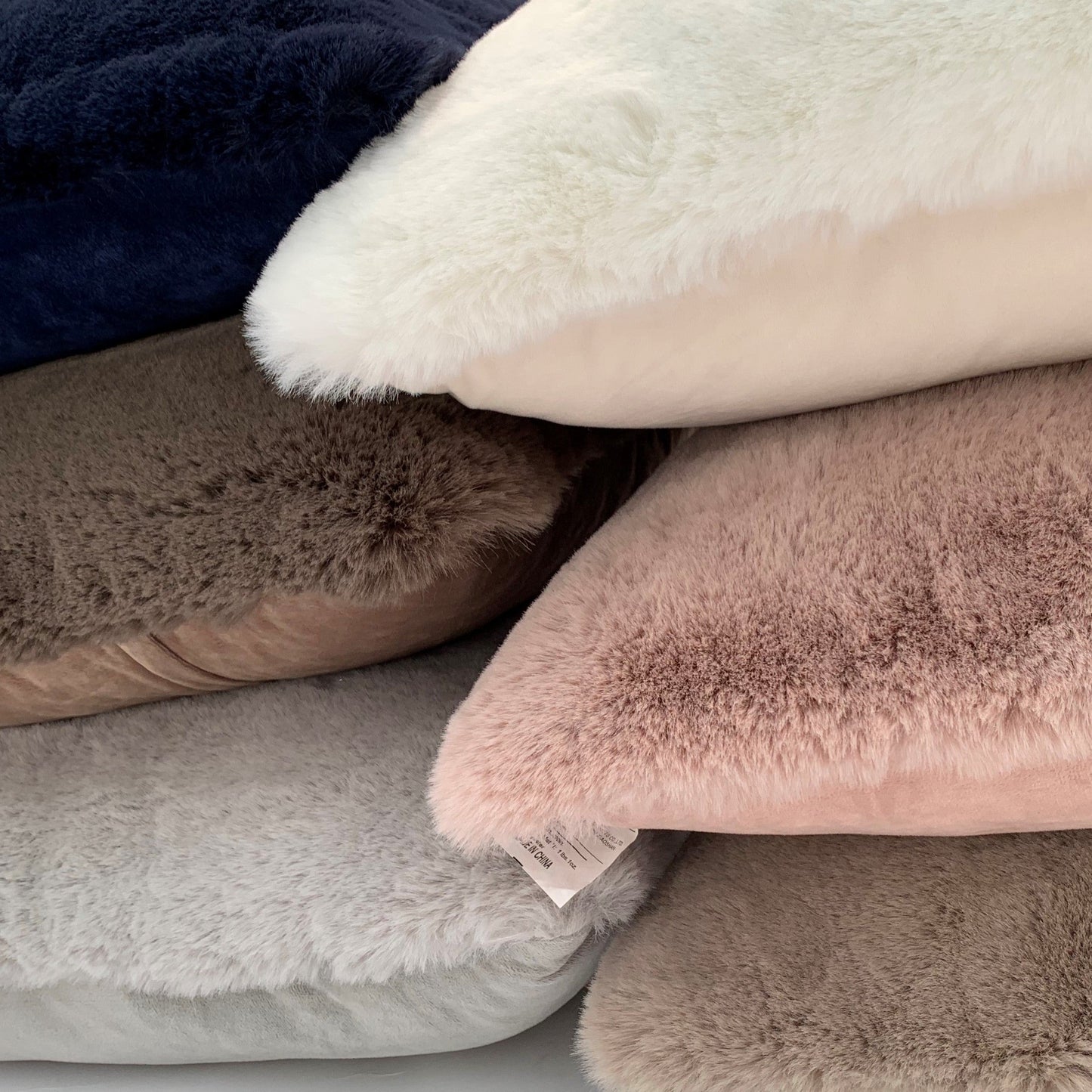 Soft Cozy Fuzzy Faux Fur Throw Pillow/ Positioner