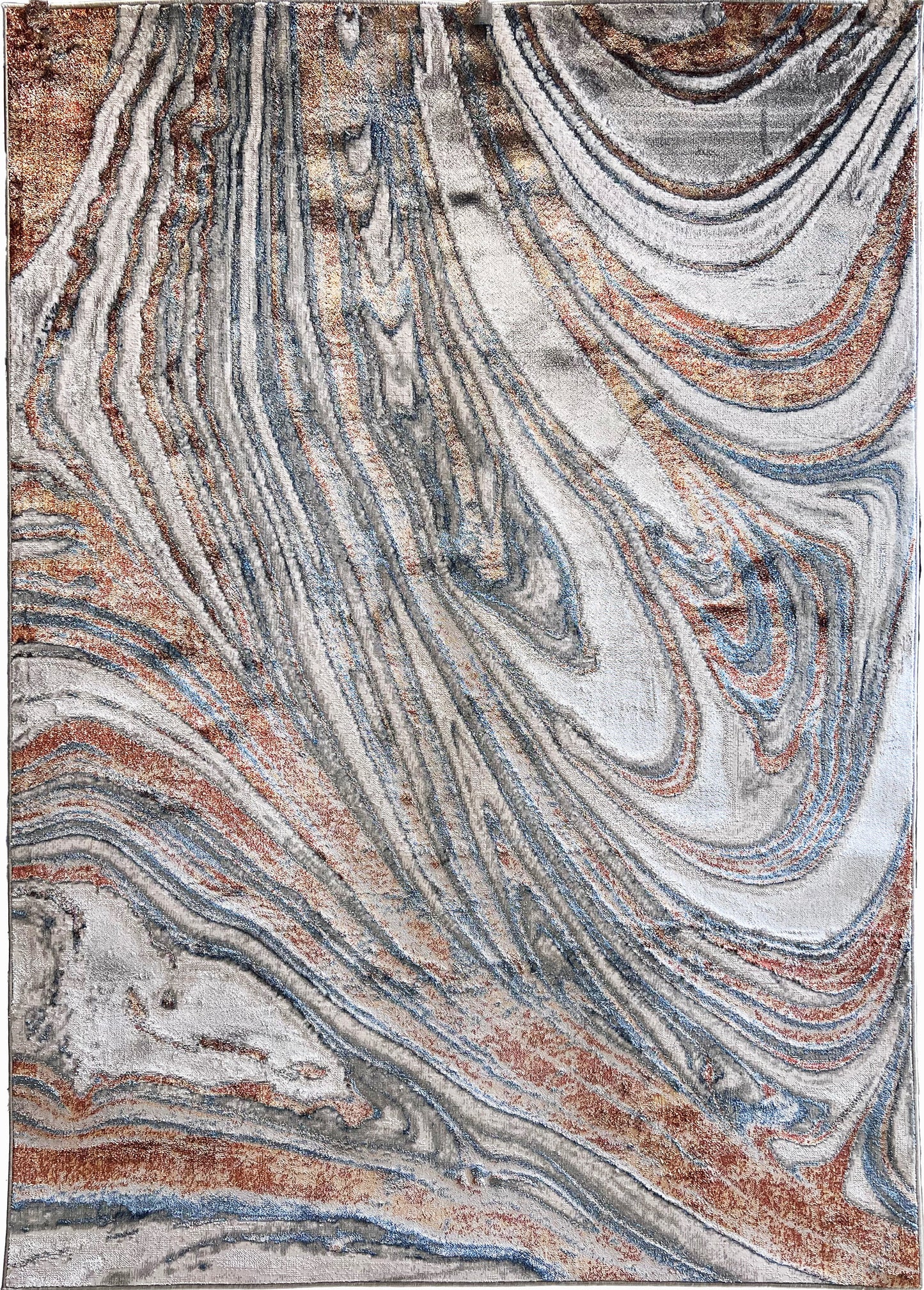 Chromatic Transformation: Foldable Flat Weave Area Rug with Shifting Hue