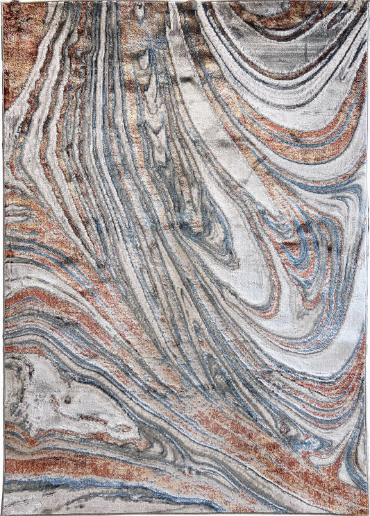 Chromatic Transformation: Foldable Flat Weave Area Rug with Shifting Hue