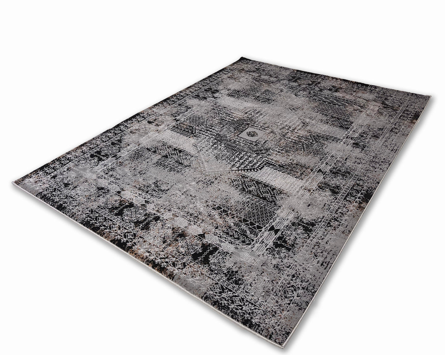 Chromatic Elegance: Foldable Flat Weave Area Rug with Shifting Hues