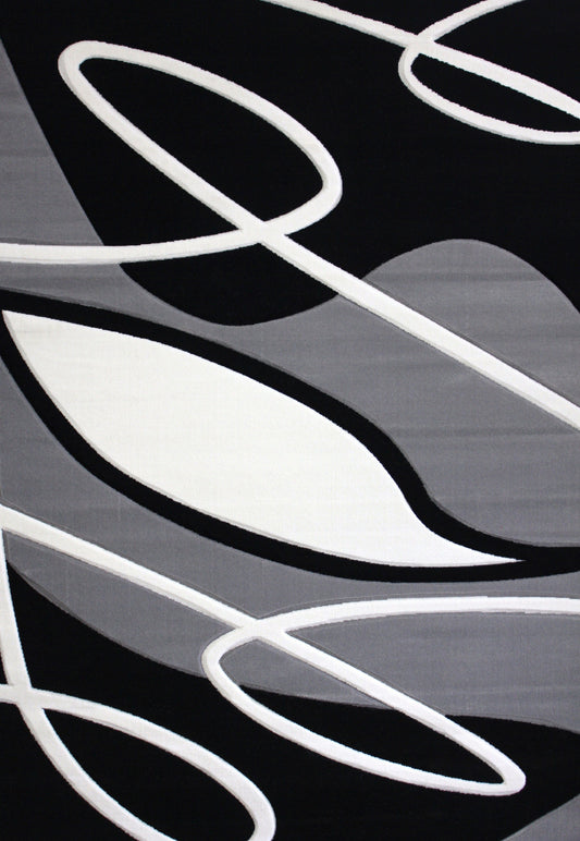 Soft Cozy 3D Look Lines Design Area Rug/ Carpet