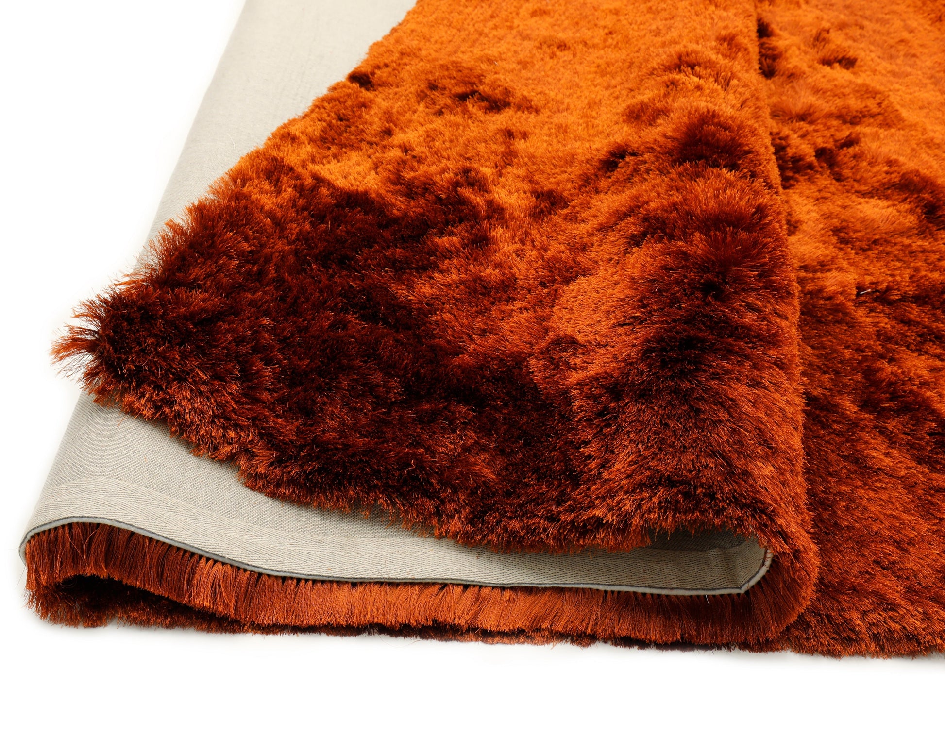 Brisa Shag Solid & Two Tone Ginger Rust