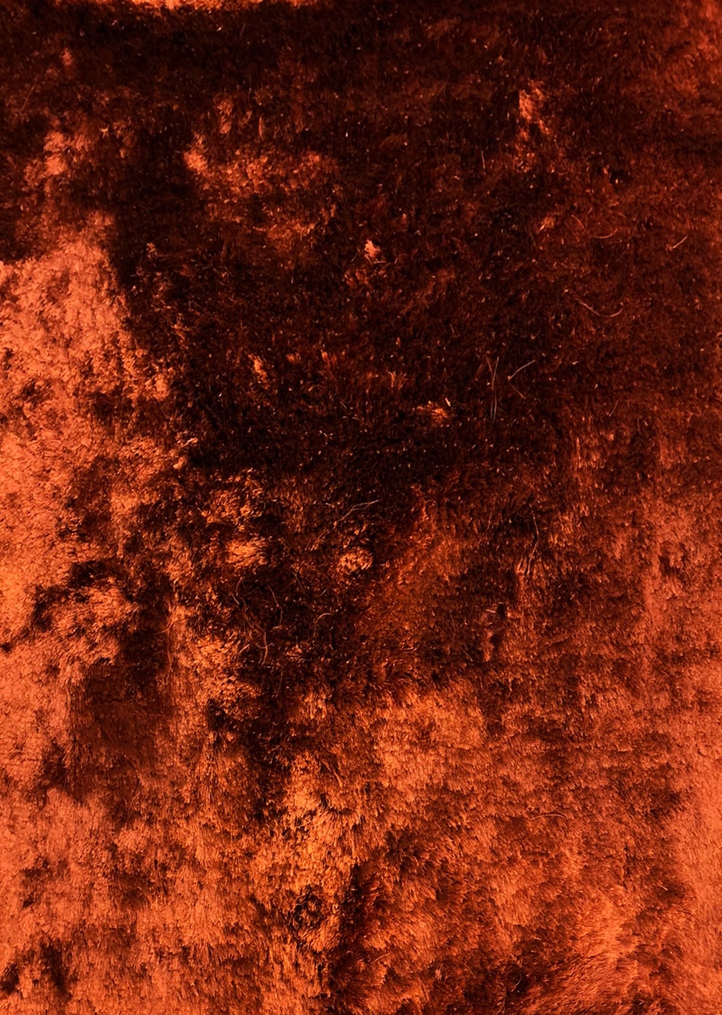 Brisa Shag Solid & Two Tone Ginger Rust