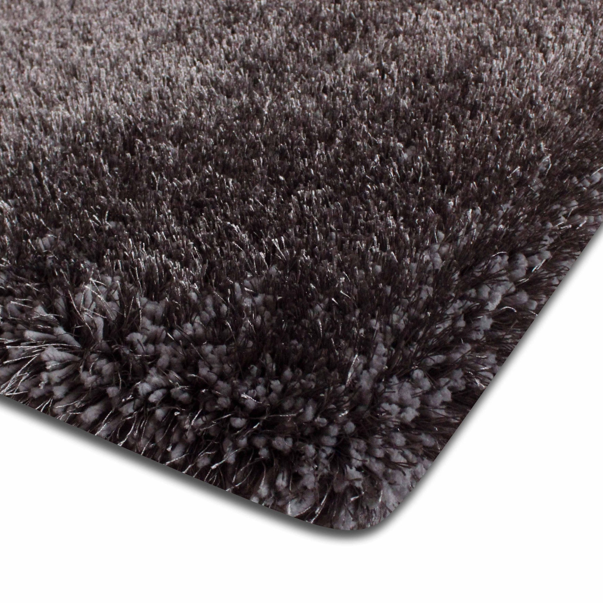 Plush Fluffy Soft Shinny Multi Textural Gray Shag Area Rug/Carpet
