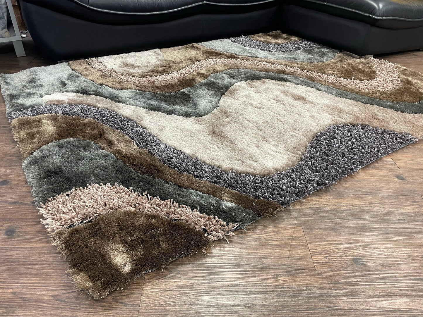 Luxury Shag Viscose Shiny Design Plush Area Rug/ Carpet