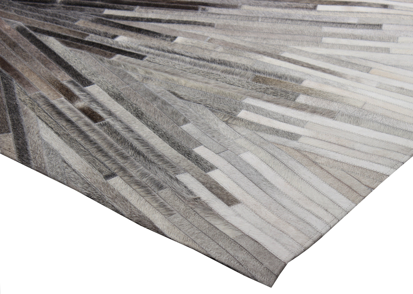 Handmade Abstract Patchwork Cowhide Area Rug PCH205