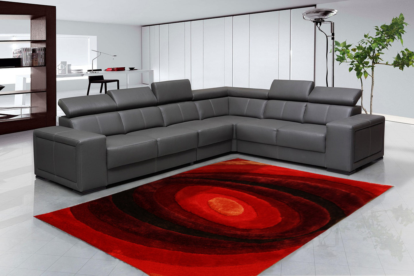 With a soft cozy touch this shag area rug brings luxury and enchant your house with color and deep silky pile.