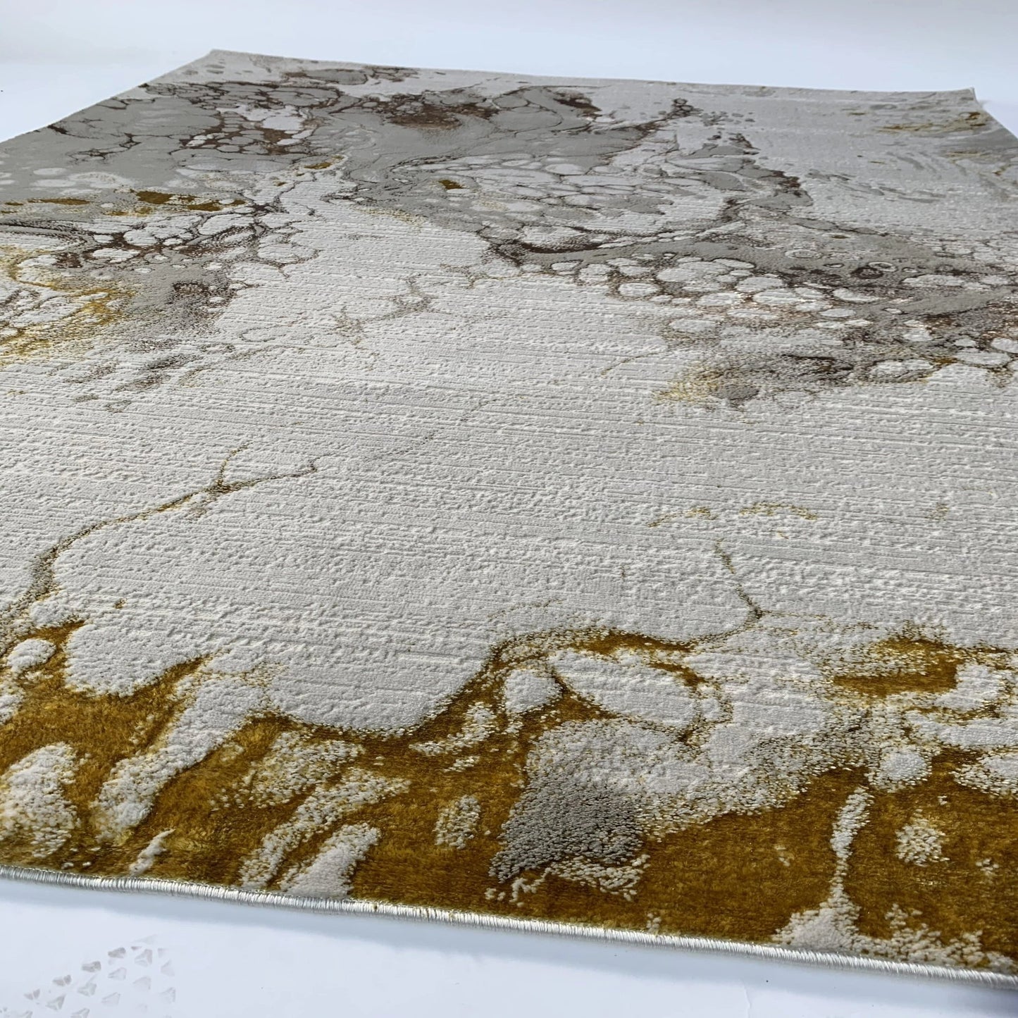 Golden Shimmery Changing Plus Ultra Soft Cozy Area Rug/Carpet