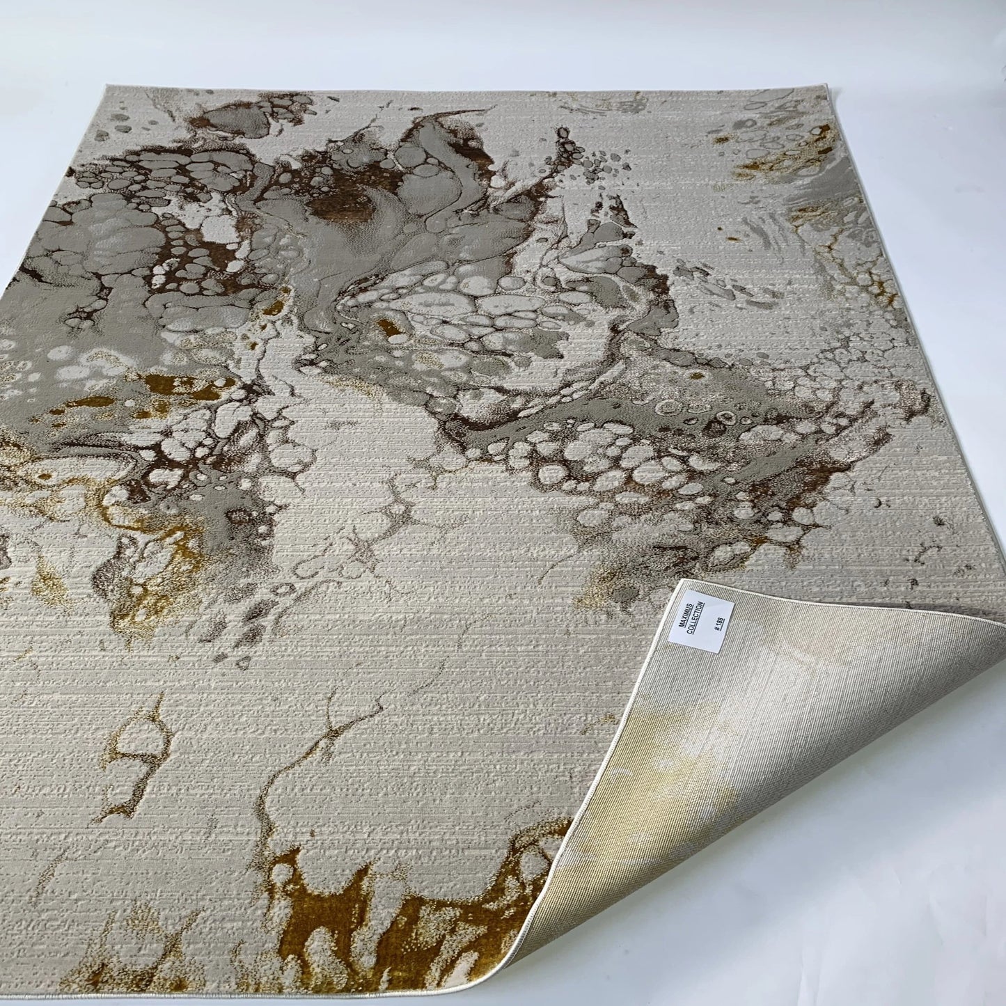 Golden Shimmery Changing Plus Ultra Soft Cozy Area Rug/Carpet