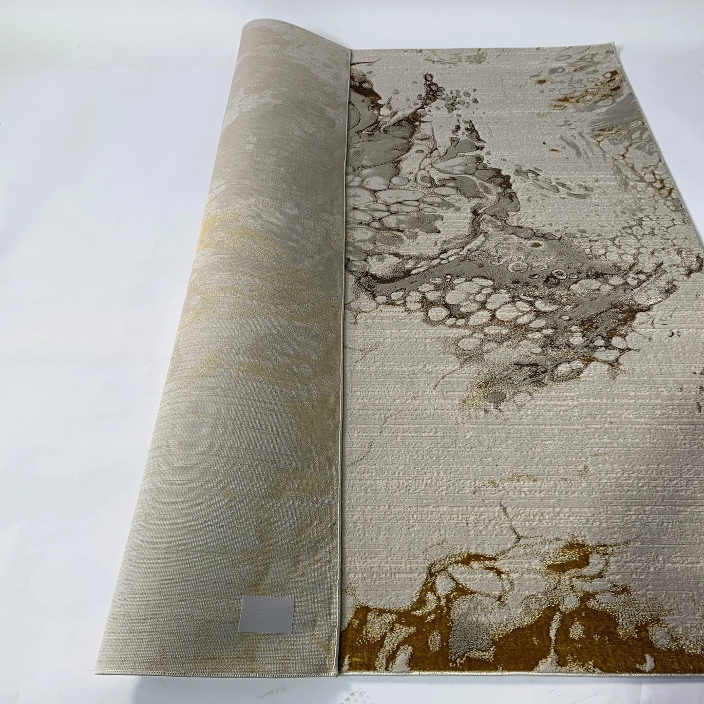 Golden Shimmery Changing Plus Ultra Soft Cozy Area Rug/Carpet