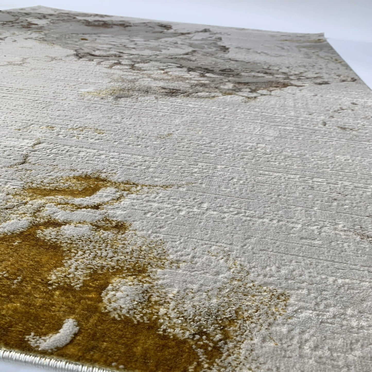 Golden Shimmery Changing Plus Ultra Soft Cozy Area Rug/Carpet