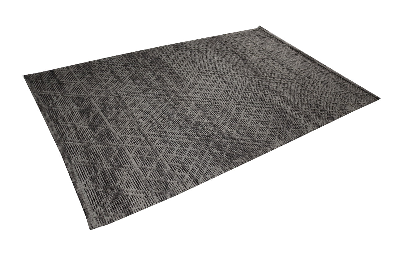 hand made hand knotted natural color beige mocha bohemian one of a kind textured raised rug