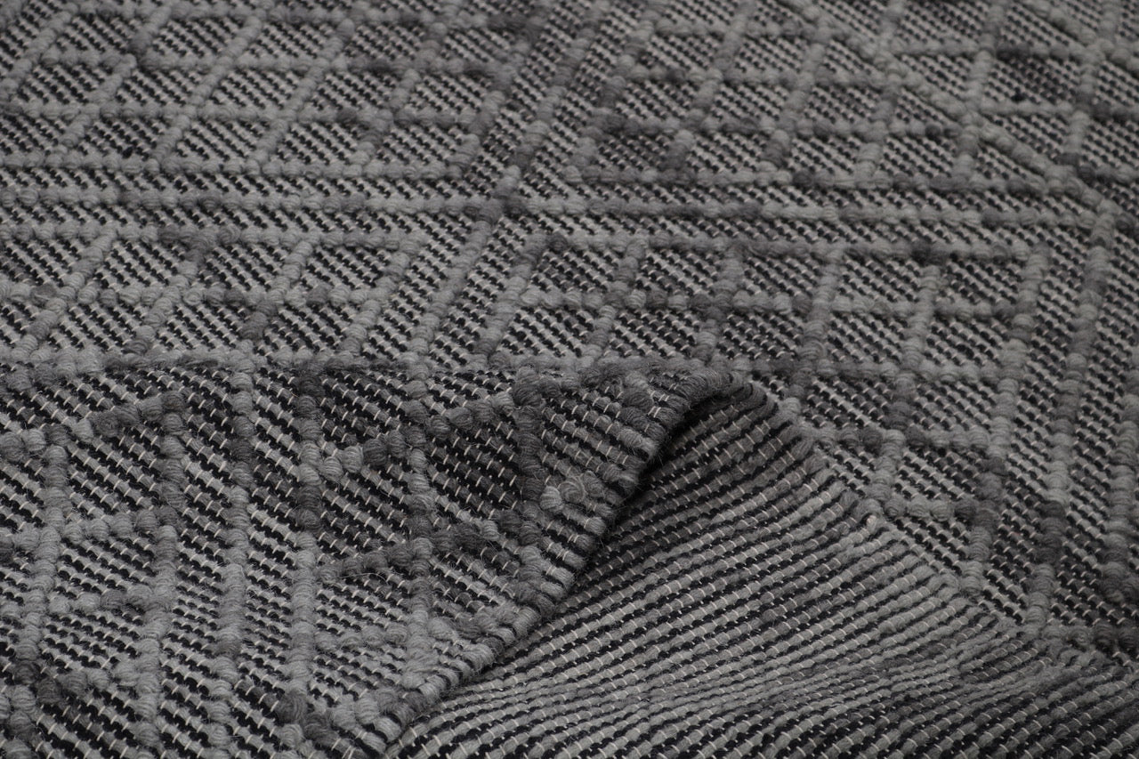 hand made hand knotted natural color beige mocha bohemian one of a kind textured raised rug