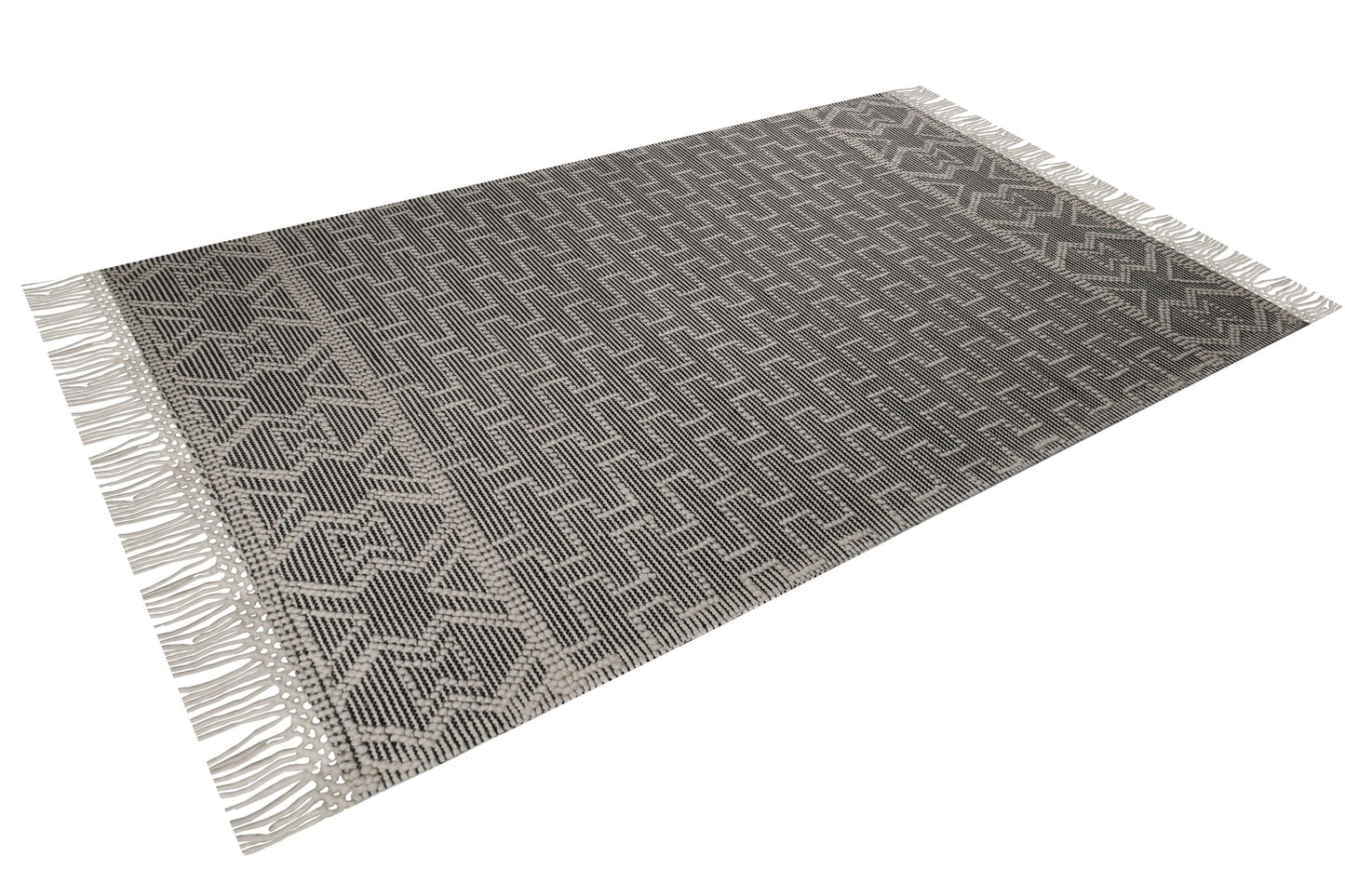 hand made hand knotted natural color beige mocha bohemian one of a kind textured raised rug