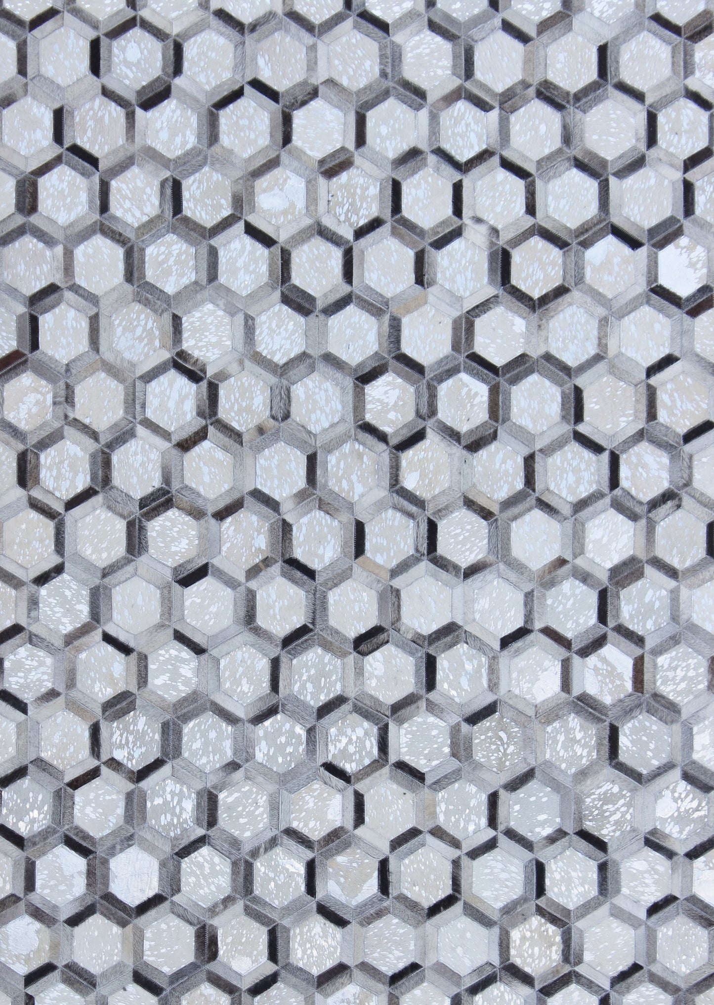 Handmade Natural Leather Patchwork Modern Style Cowhide Area Rug