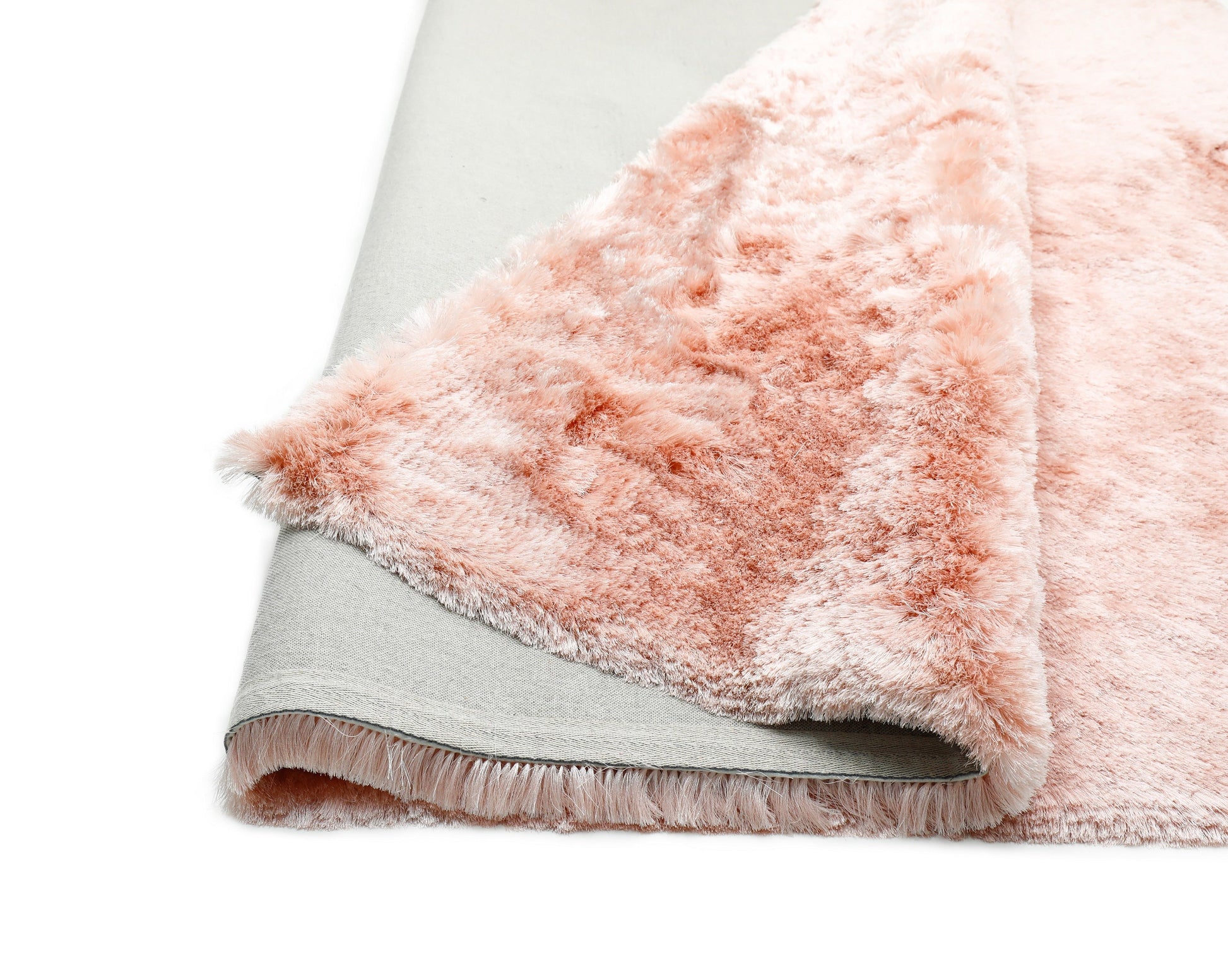 Brisa Shag Solid & Two Tone Powder Pink