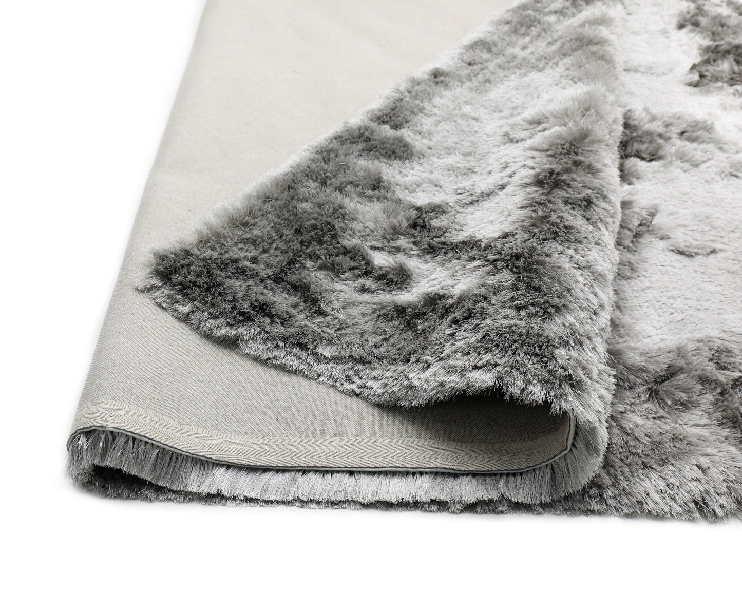 Brisa Shag Solid & Two Tone Smoke Silver