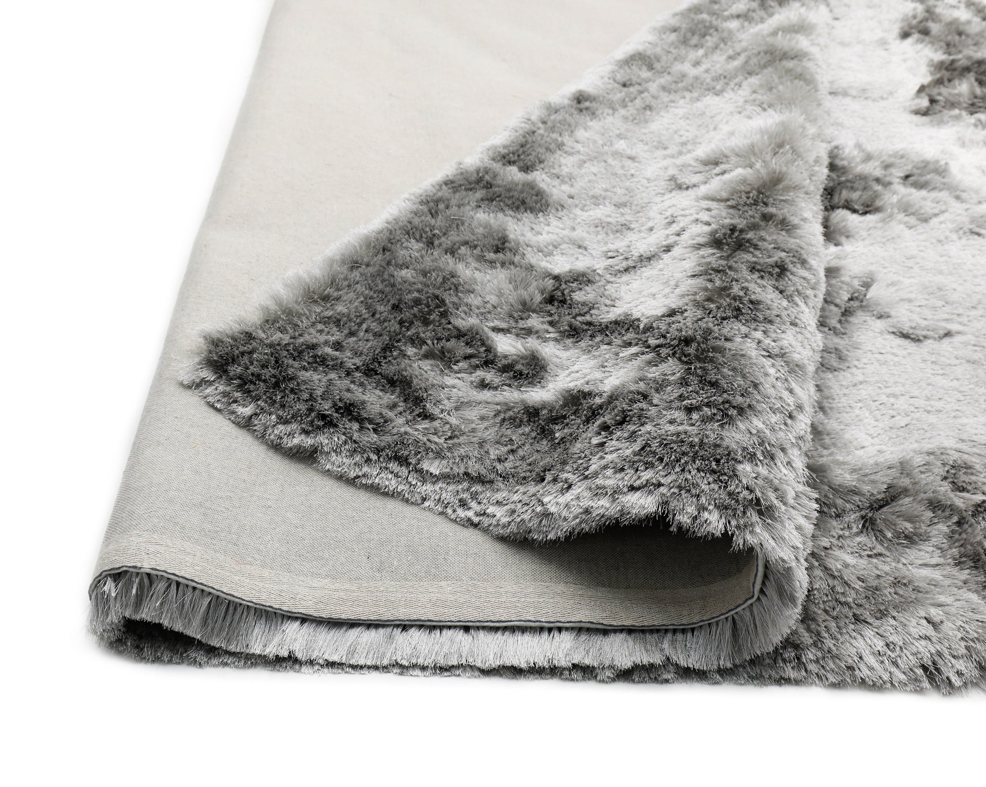 Brisa Shag Solid & Two Tone Smoke Silver