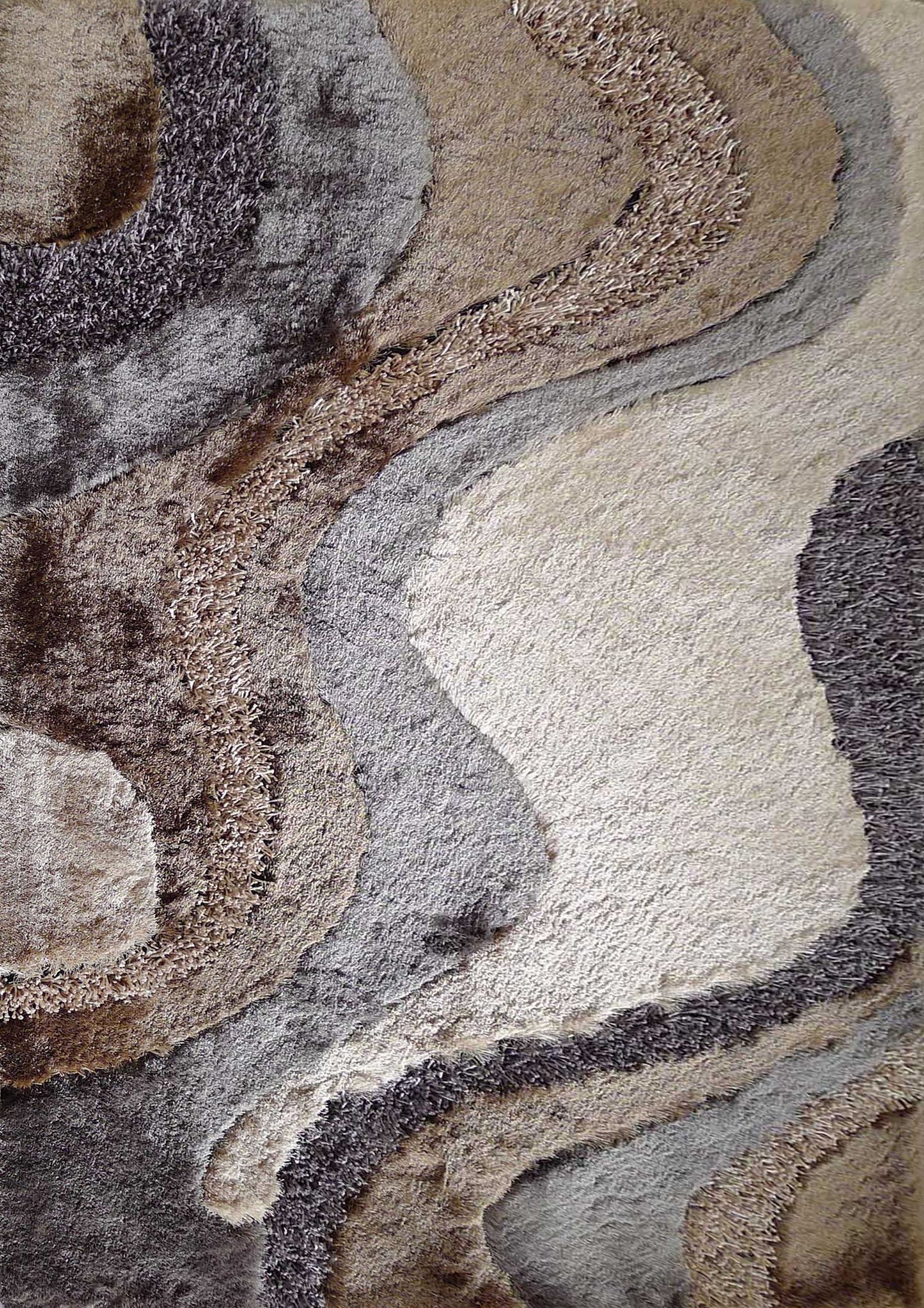 Luxury Shag Viscose Shiny Design Plush Area Rug/ Carpet