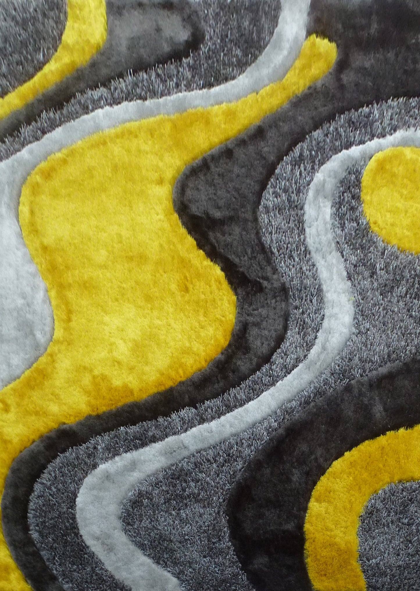 Luxury Shag Viscose Shiny Design Plush Area Rug/ Carpet