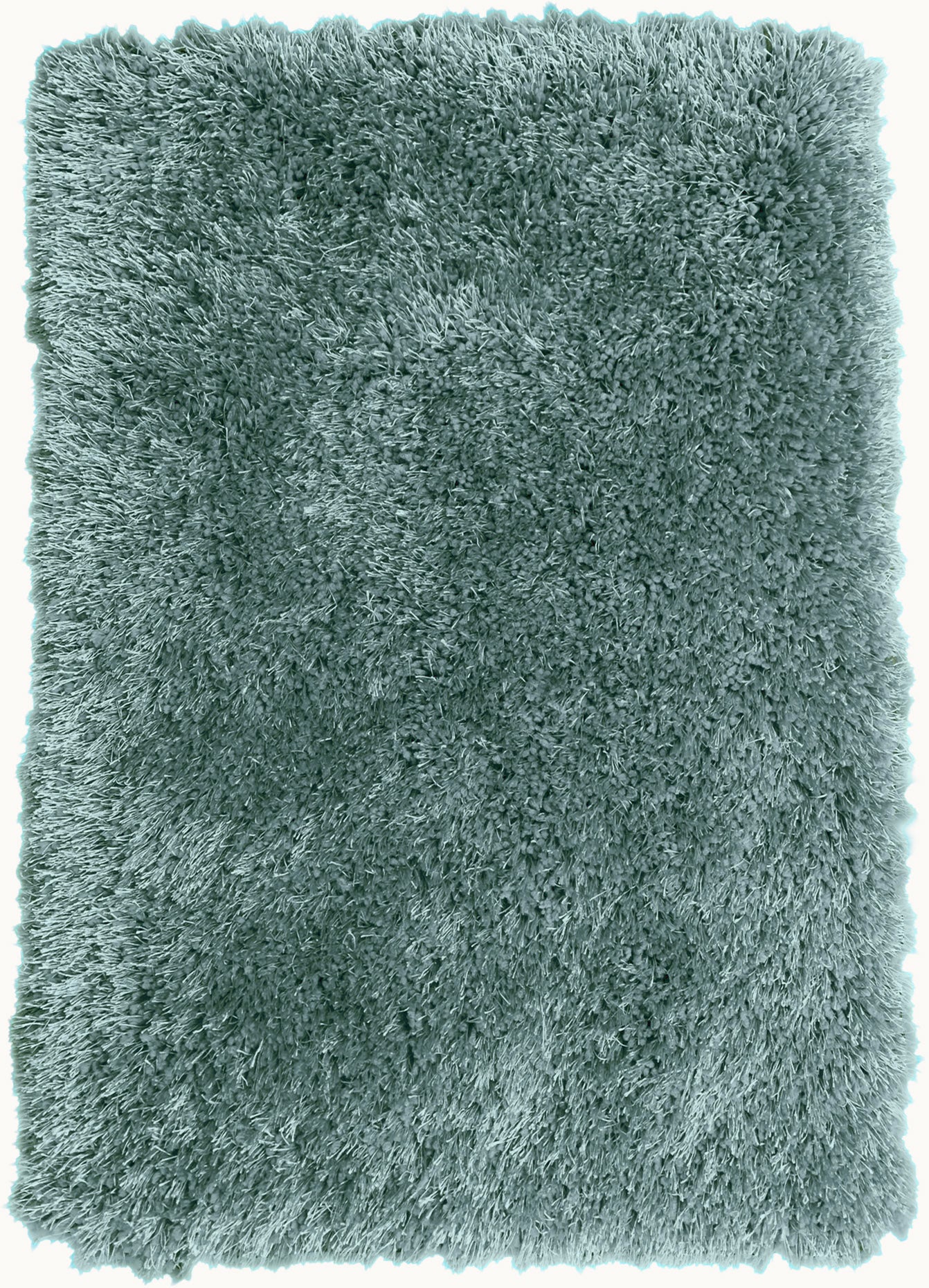 Marine Blue Solid Shag Area Rug/Carpet - Crafted from 100% Polyester, Plush Fluffy Shine, Thick and Thin Yarns Design