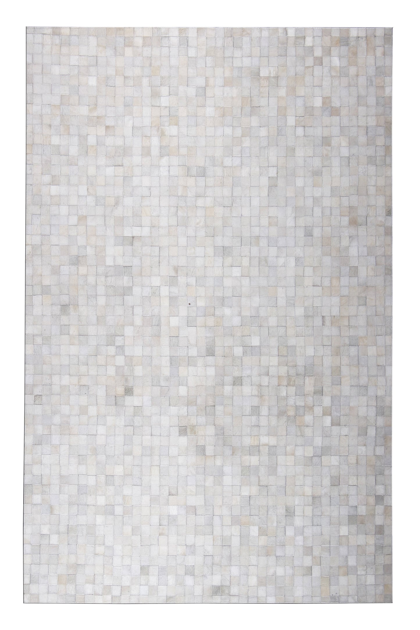 Durable Handmade Natural Leather Patchwork Cowhide Tikkul Area Rug by Rug Factory Plus