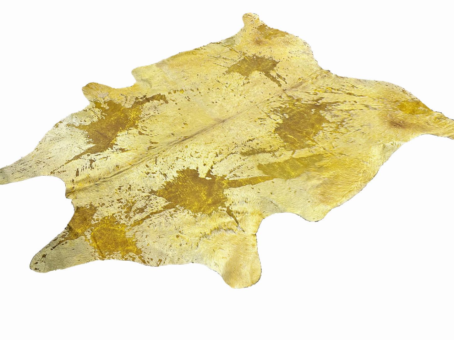Real Leather Cowhide Yellow Brazilian