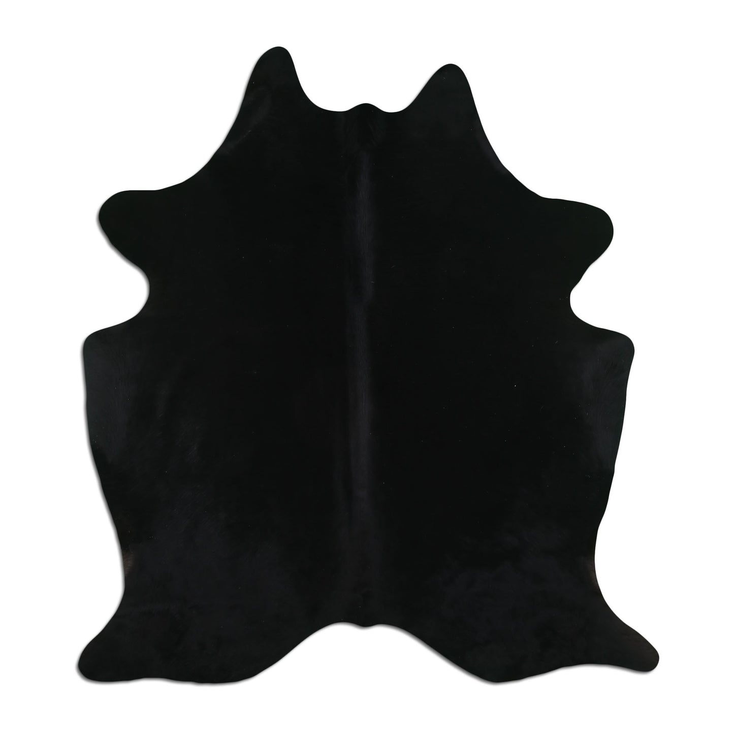 Real Brazil Leather Cowhide Solid Black