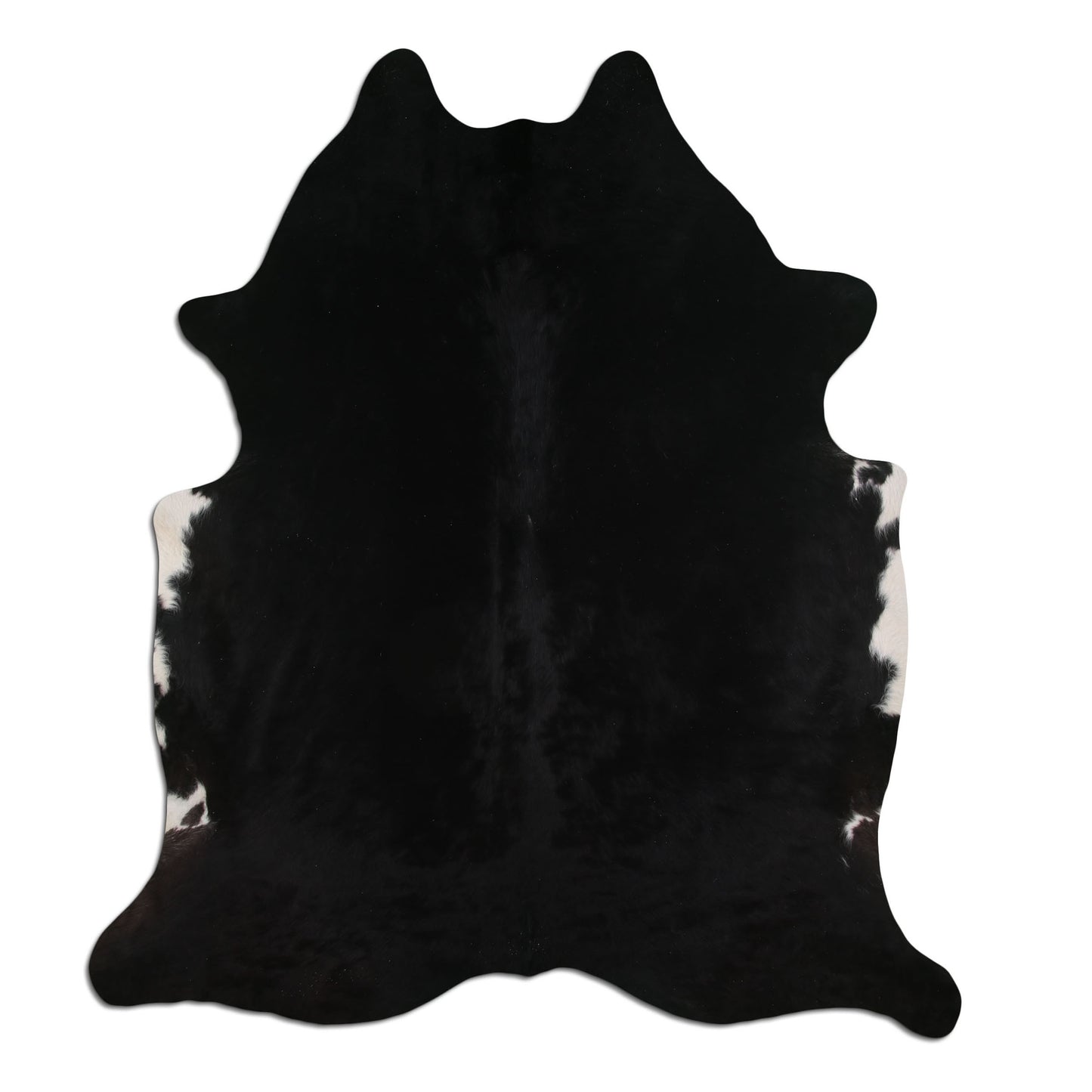 Real Brazil Leather Cowhide Solid Black
