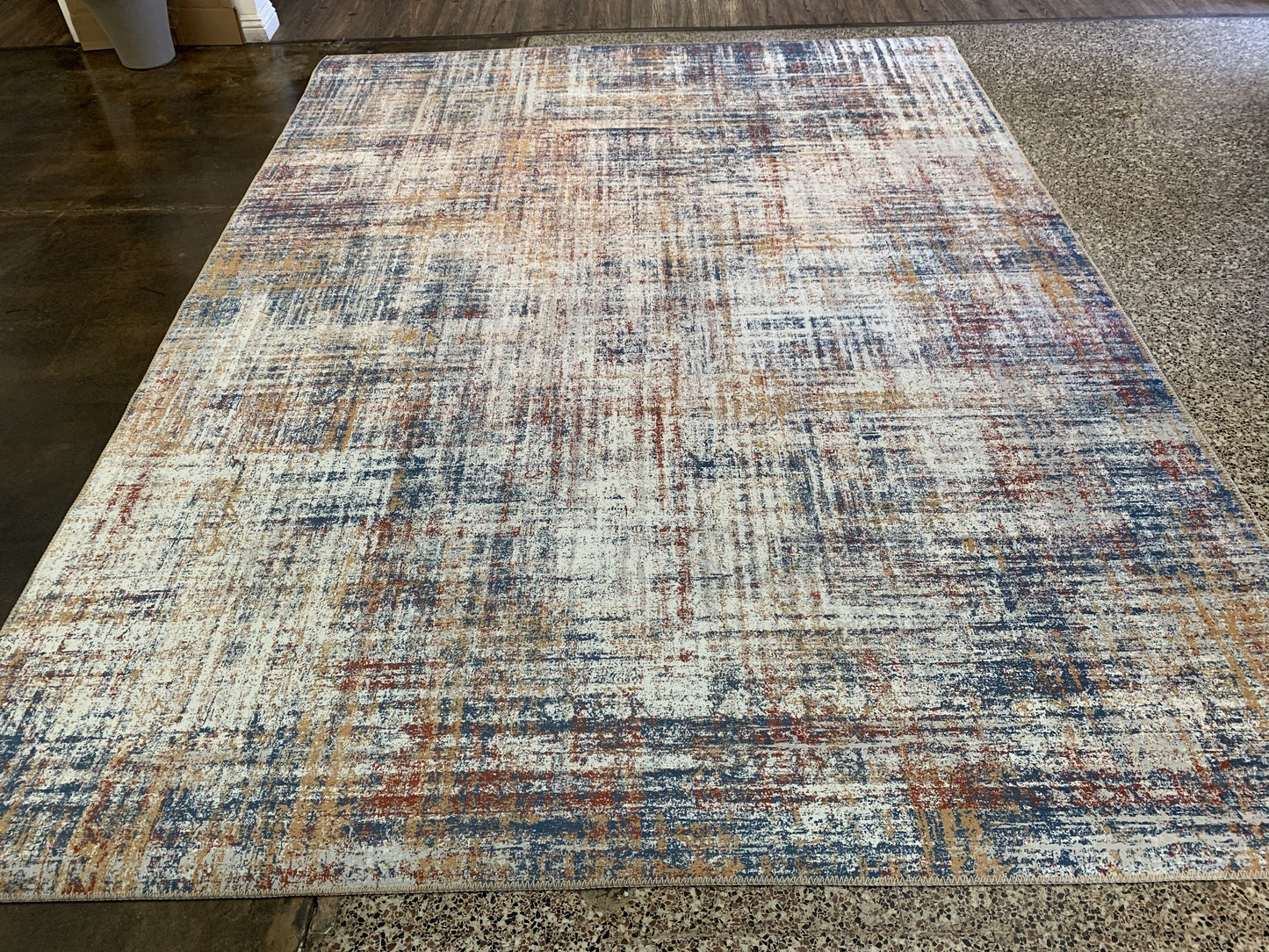 Vintage Style Soft Print on Design Elevate 238 Area Rug