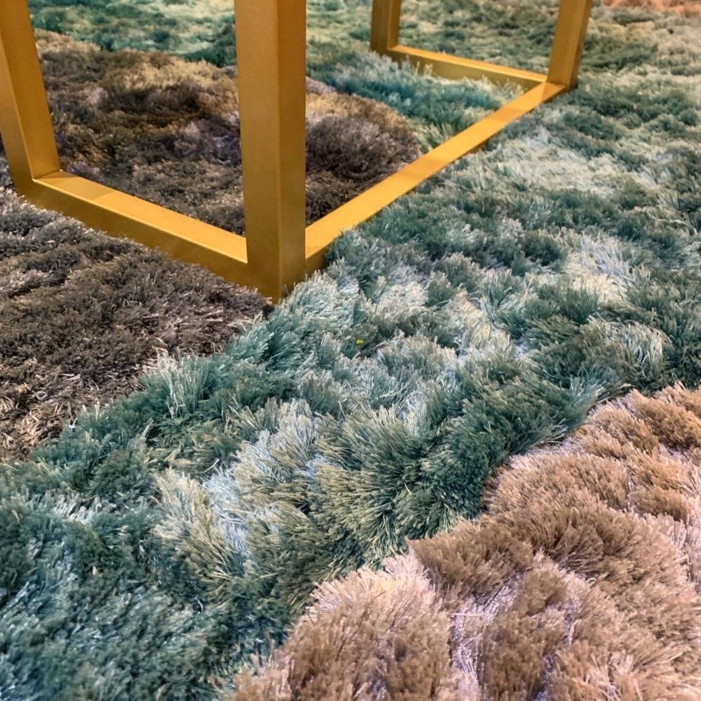 Luxury Shag Viscose Shiny Design Plush Area Rug/ Carpet