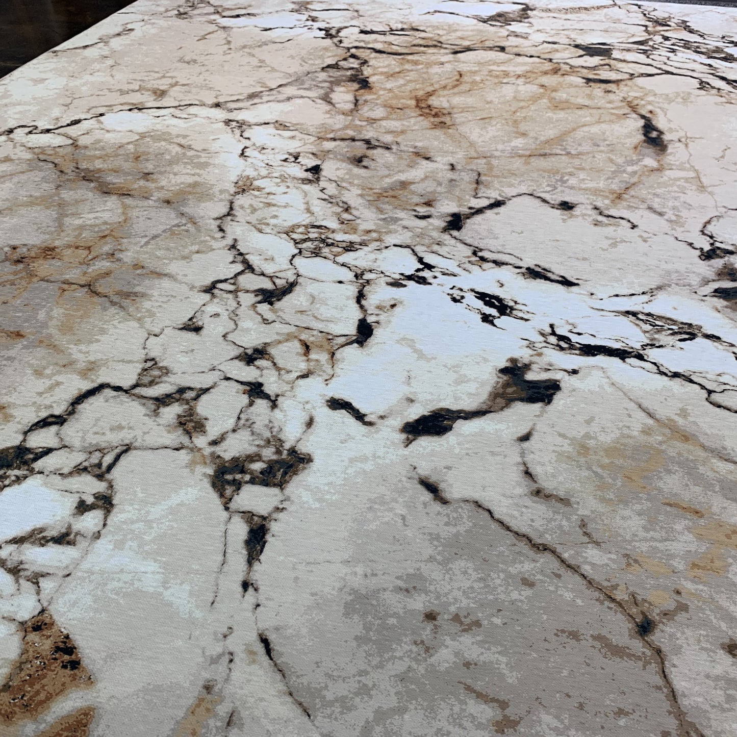 Earth Tones Vintage Marble Style Printed Area Rug/ Carpet