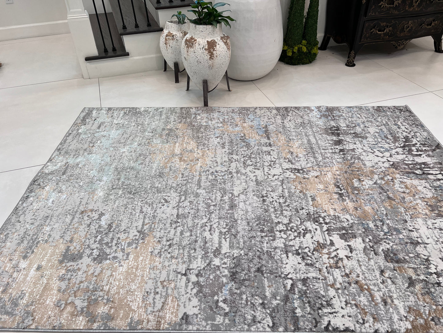 Dynamic Color-Shifting Foldable Flat Weave Area Rug for Stylish Interiors