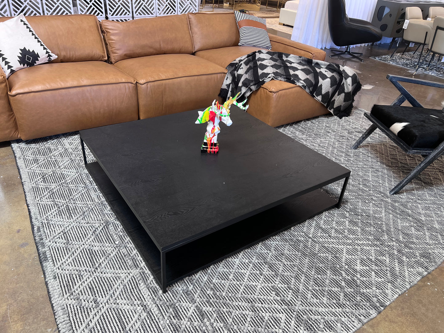 Hand Made, Loom Gray Silver Bohemian Design Rug