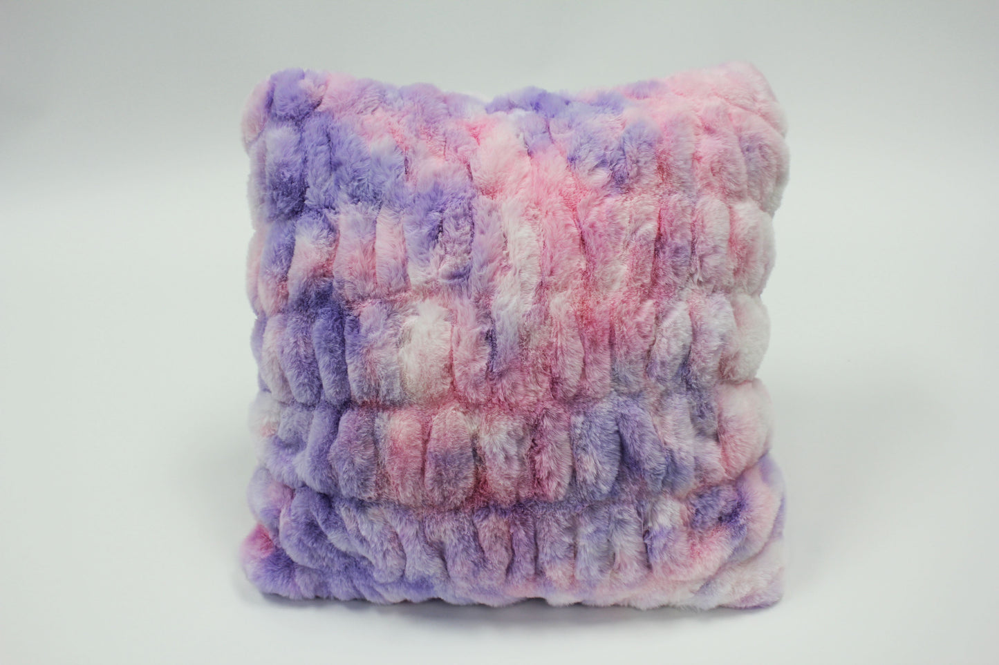 Fluffy Faux Fur Braided Look teddy bear touch Decorative Pillow