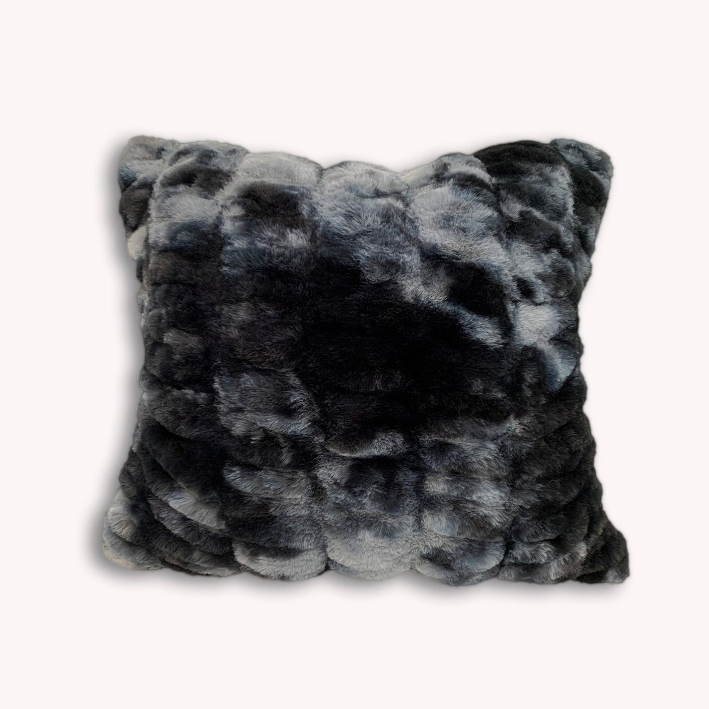 Fluffy Faux Fur Braided Look teddy bear touch Decorative Pillow