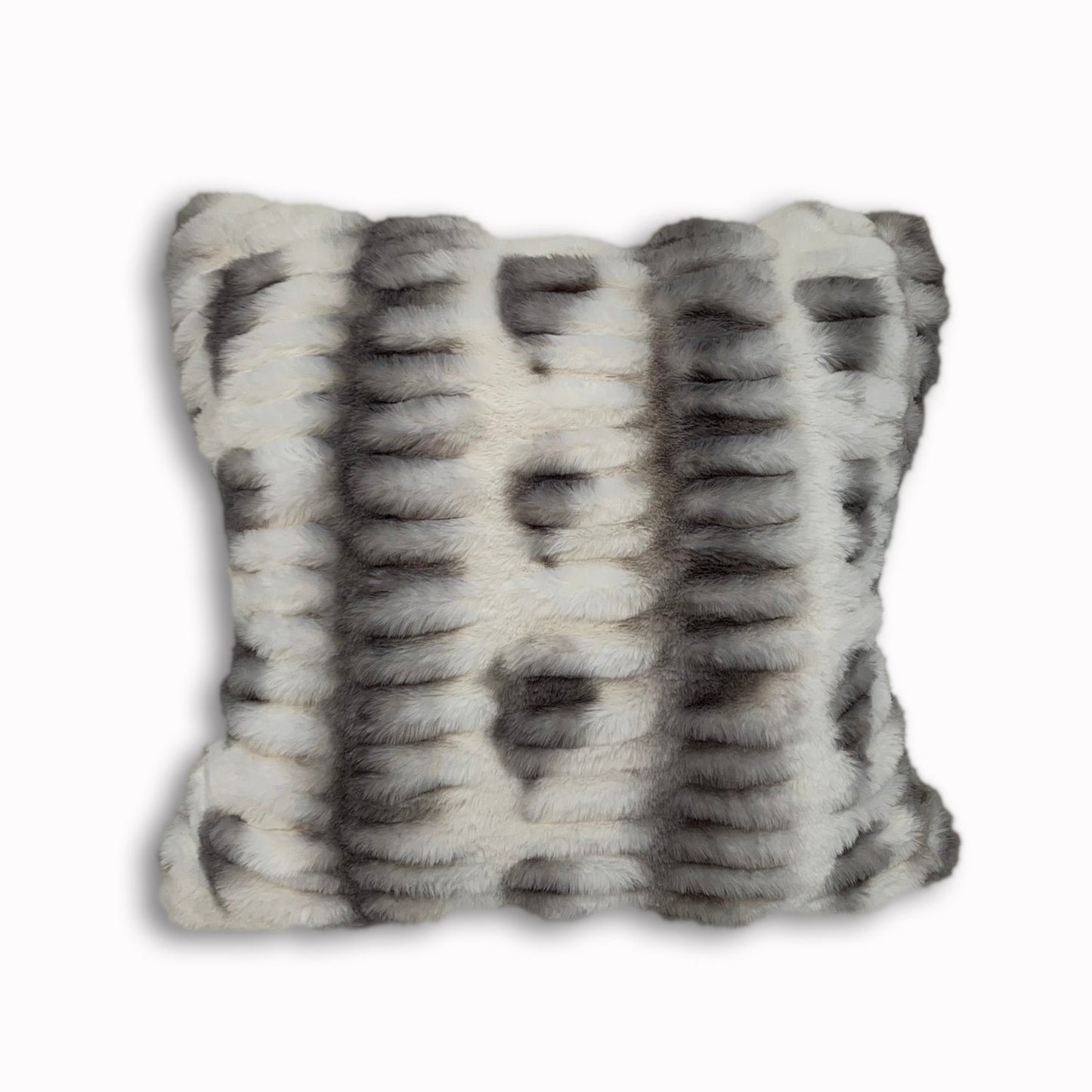 Fluffy Faux Fur Braided Look teddy bear touch Decorative Pillow