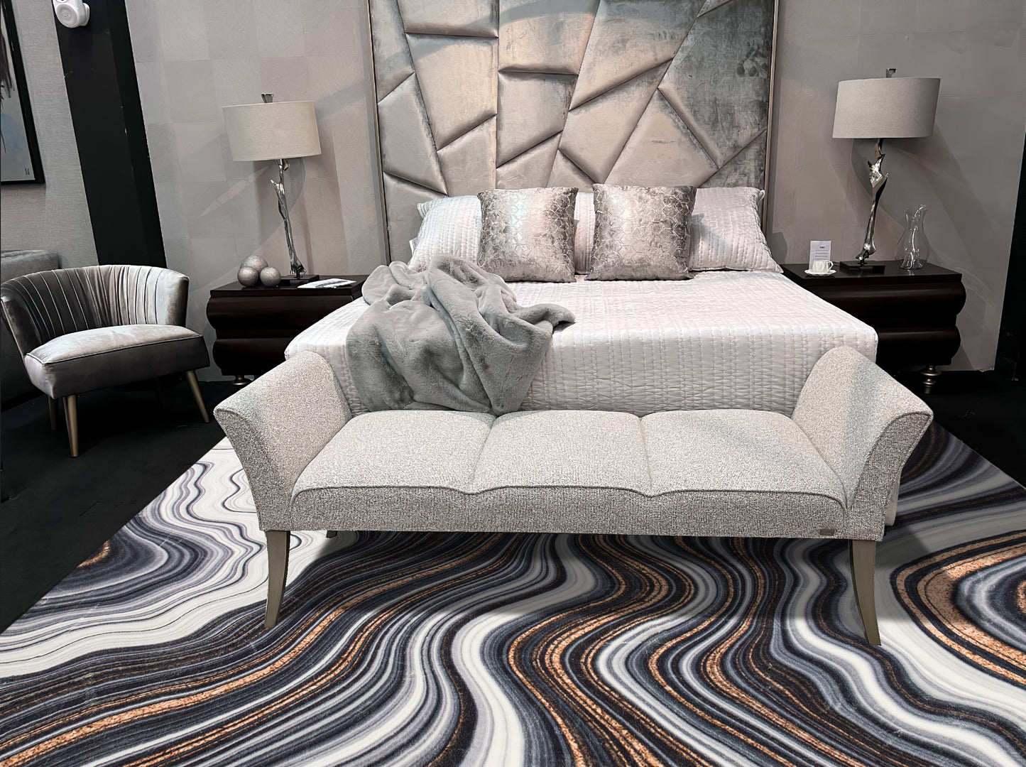 Foldable Anti-Slip Polyester Area Rug | Style# SHAH-27 - Elevate Your Space