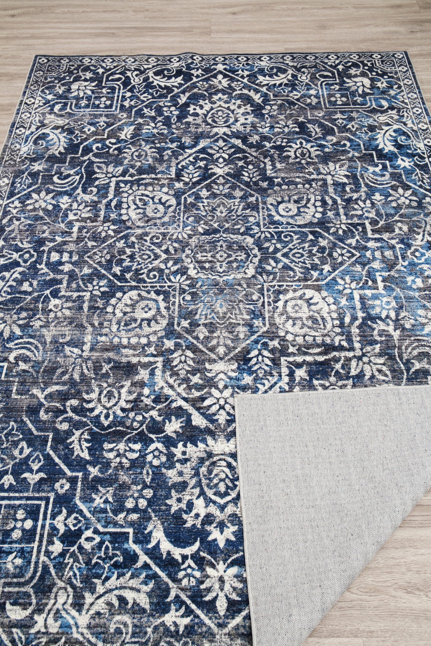 Foldable Anti-Slip Polyester Area Rug | Style #SHAH-28 - Elevate Your Space