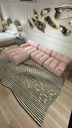 Beluga Tufted Design 55 Ivory Black